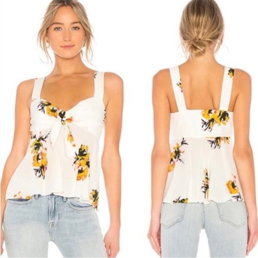 A.L.C. Nova Floral White Sleeveless Top, size 0
